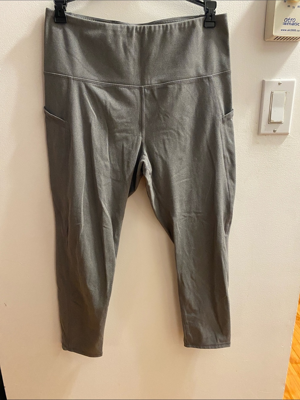 Head Olive Green High-Waist Performance Leggings with Side Pockets